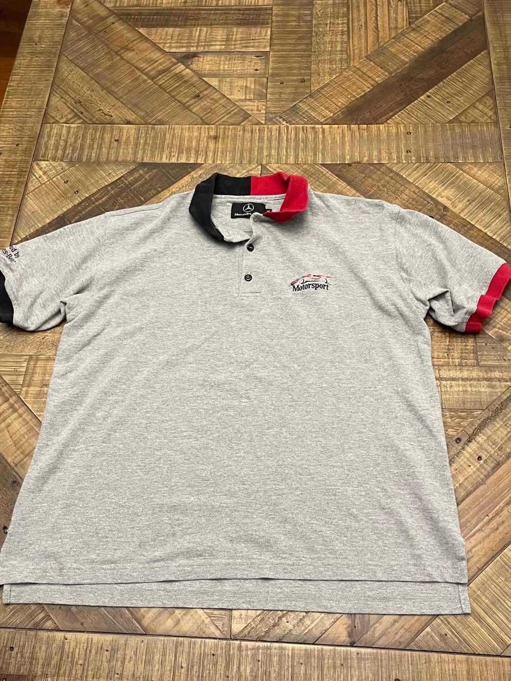 vintage Mercedes-Benz Motorsport Polo Shirt 100%cotton size XL-collectible